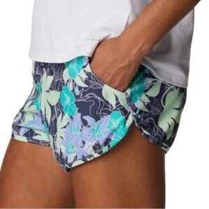 Columbia Bogata Bay Stretch Printed Shorts Key West Lakeshore Flora XL or XXL